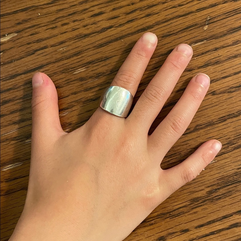 STERLING SILVER 925 // dome ring size 4